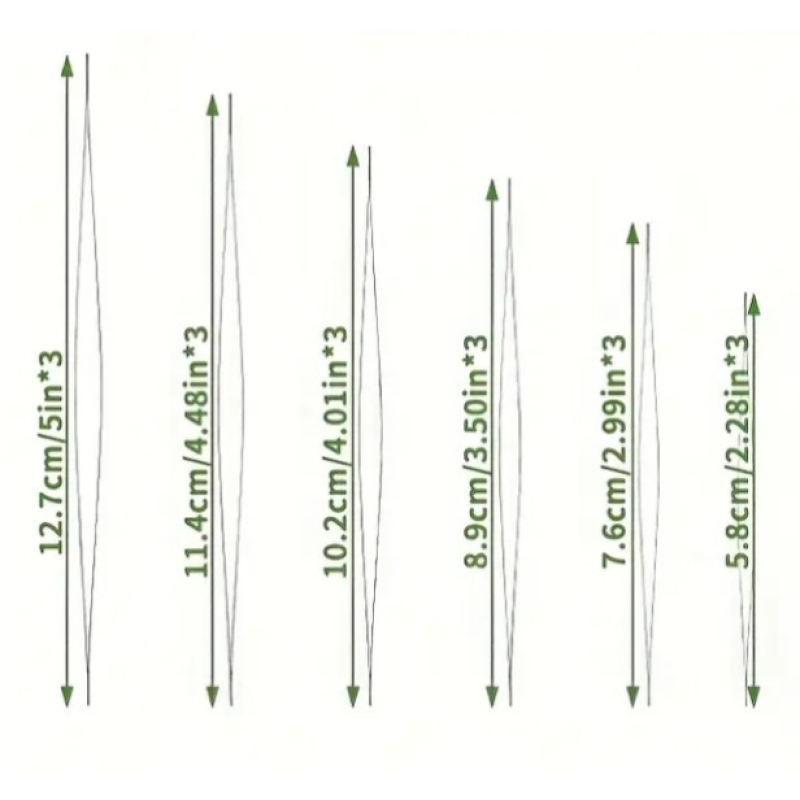 Набір з 18 голок з довгим вушком різного розміру в тубусі