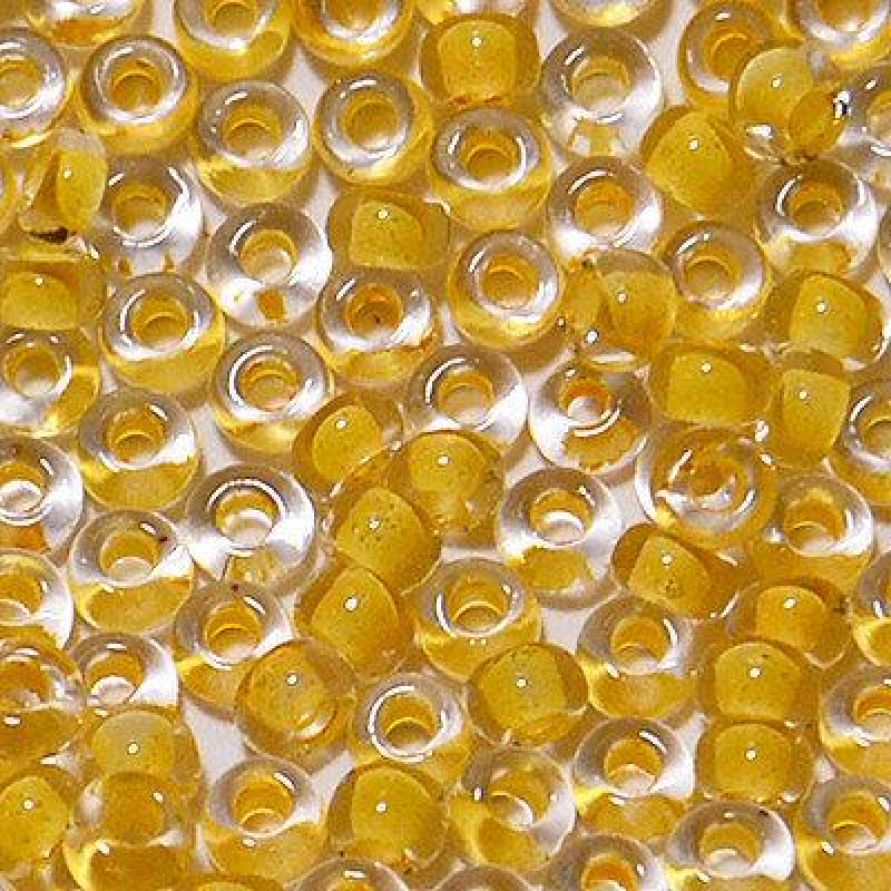 602-10/0-38381 Бісер Чехія (профарбований, жовтий блідий), упаковка 50 грамів
