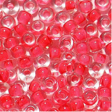 608-10/0-38398 Бісер Чехія (профарбований, рожевий темний), упаковка 50 грамів