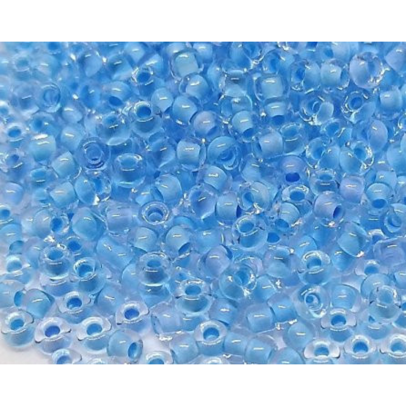 618-10/0-38332 Бісер Чехія (профарбований, блакитний світлий), упаковка 50 грамів