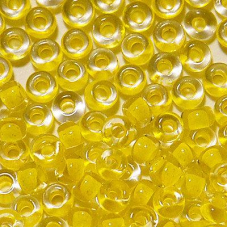624-10/0-38386 Бісер Чехія (профарбований, жовтий), упаковка 50 грамів