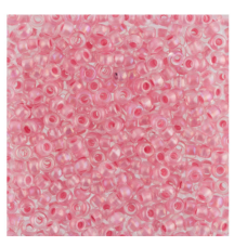 628-10/0-58594 Бісер Чехія (профарбований райдужний, світло-рожевий), упаковка 50 грамів