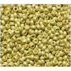 632-10/0-18586 Бісер Чехія (матовий металізований, латунний), упаковка 50 грамів