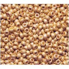 634-10/0-18583 Бісер Чехія (матовий металізований, червоне золото), упаковка 50 грамів
