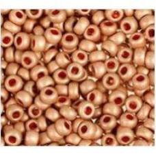 635-10/0-18589 Бісер Чехія (матовий металізований, мідний), упаковка 50 грамів