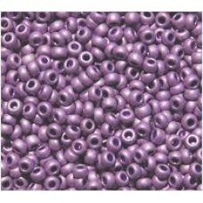 638-10/0-18528 Бісер Чехія (матовий металізований, фіолетовий), упаковка 50 грамів