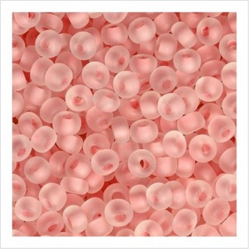 646-10/0-38394 Бісер Чехія (профарбований матовий, рожевий), упаковка 50 грамів