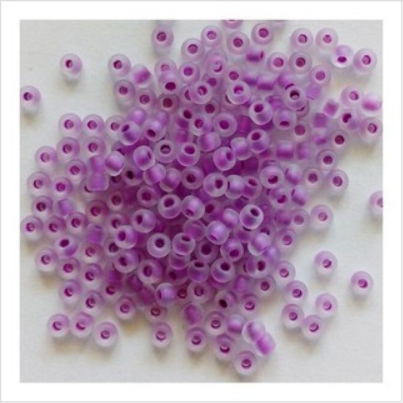 648-10/0-38328 Бісер Чехія (профарбований матовий, бузковий), упаковка 50 грамів