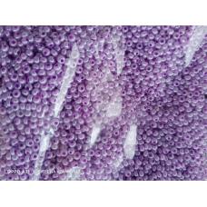 517-10/0-37128 Бісер Чехія (перламутровий, бузковий світлий), упаковка 50 грамів