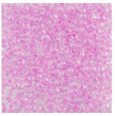 658-10/0-58523 Бісер Чехія (профарбований райдужний, світло-рожевий), упаковка 50 грамів