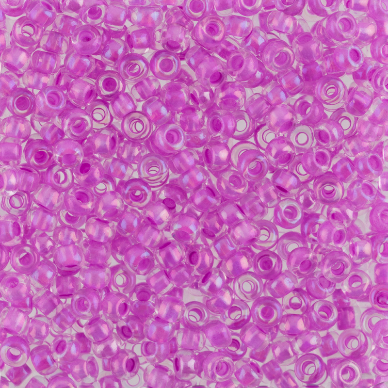 659-10/0-58525 Бісер Чехія (профарбований райдужний, фуксія), упаковка 50 грамів