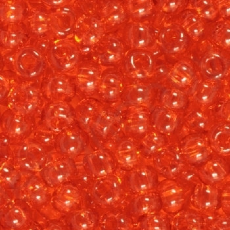 106-10/0-90030 Бісер Чехія (прозорий, помаранчевий темний), упаковка 50 грамів