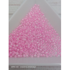 671-10/0-38123 Бісер Чехія (профарбований, ніжно-рожевий), упаковка 50 грамів 671-10/0-38123 Бісер Чехія (профарбований, ніжно-рожевий), упаковка 50 грамів