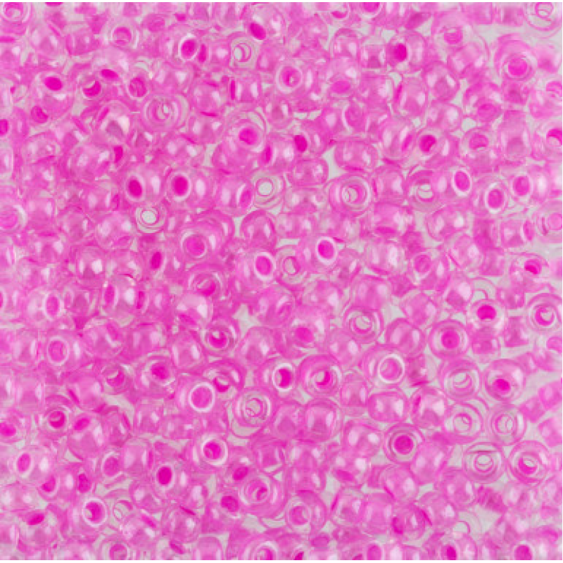 672-10/0-38125 Бісер Чехія (профарбований, темно-рожевий), упаковка 50 грамів