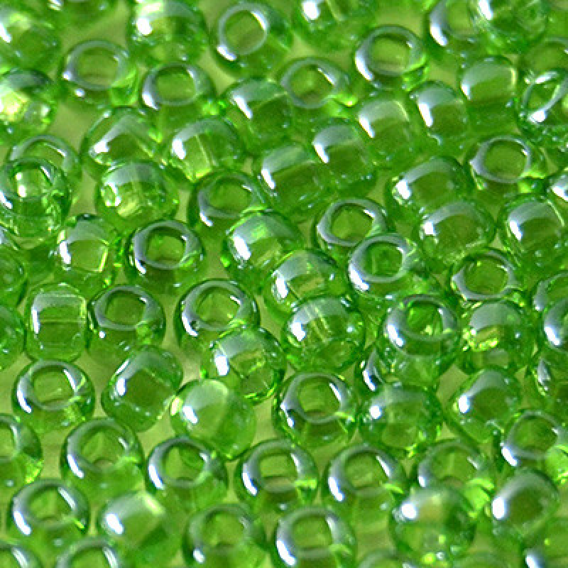 708-10/0-56430 Бісер Чехія (глазурований, зелений), упаковка 50 грамів