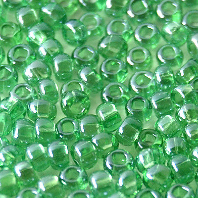 709-10/0-56120 Бісер Чехія (глазурований, зелений темний), упаковка 50 грамів