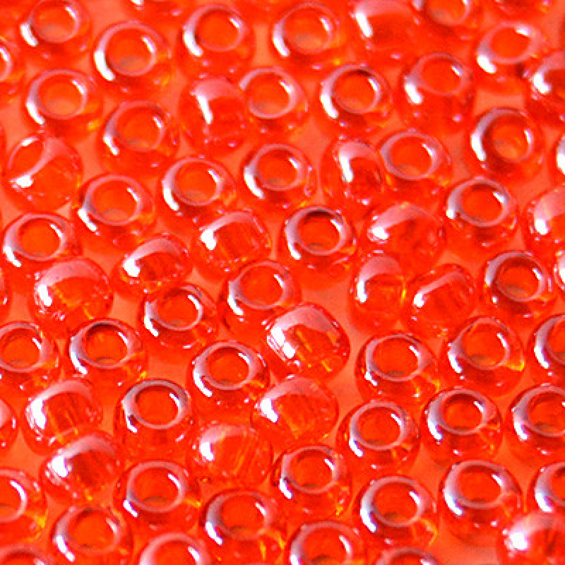 718-10/0-96050 Бісер Чехія (глазурований, червоний світлий), упаковка 50 грамів