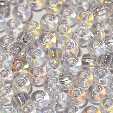 741-10/0-58205 Бісер Чехія (прозорий райдужний), упаковка 50 грамів