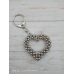 Брелок Серце з намистин для ключів, сумки, рюкзака. Ручна робота