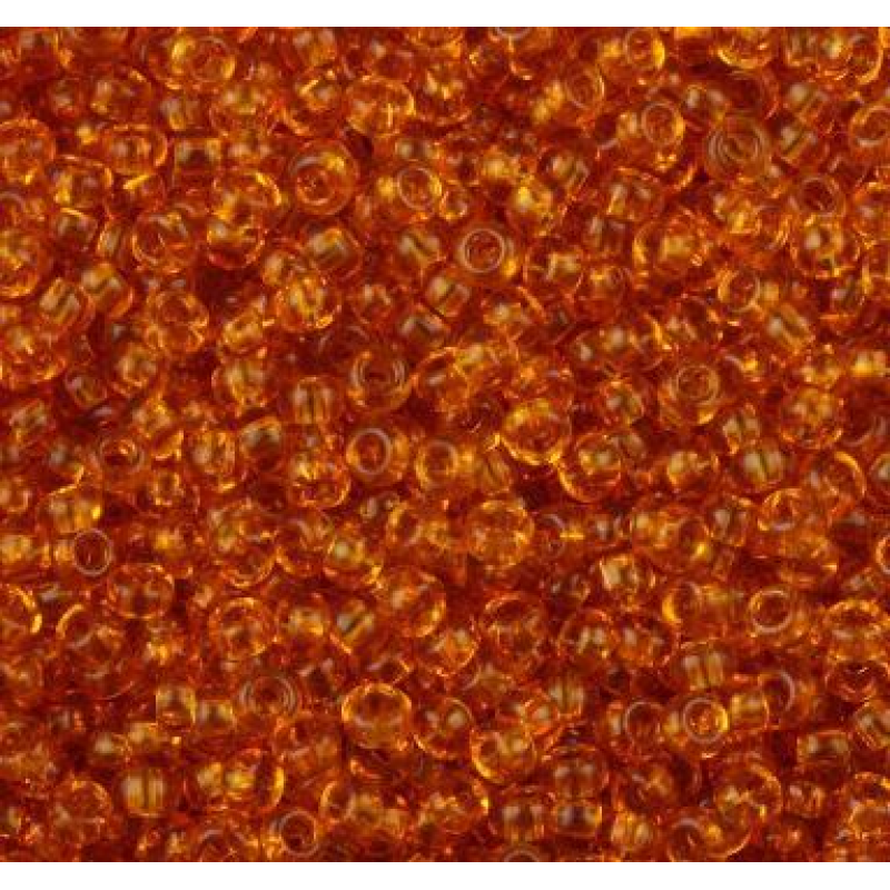 111-10/0-10070 Бісер Чехія (прозорий, бурштиновий), упаковка 50 грамів