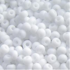 833-10/0-03050 Бісер Чехія (матовий, білий), упаковка 50 грамів