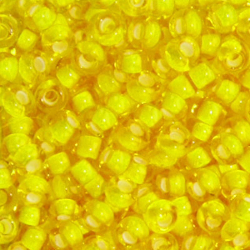 856-10/0-85016 Бісер Чехія (мелований, жовтий яскравий), упаковка 50 грамів