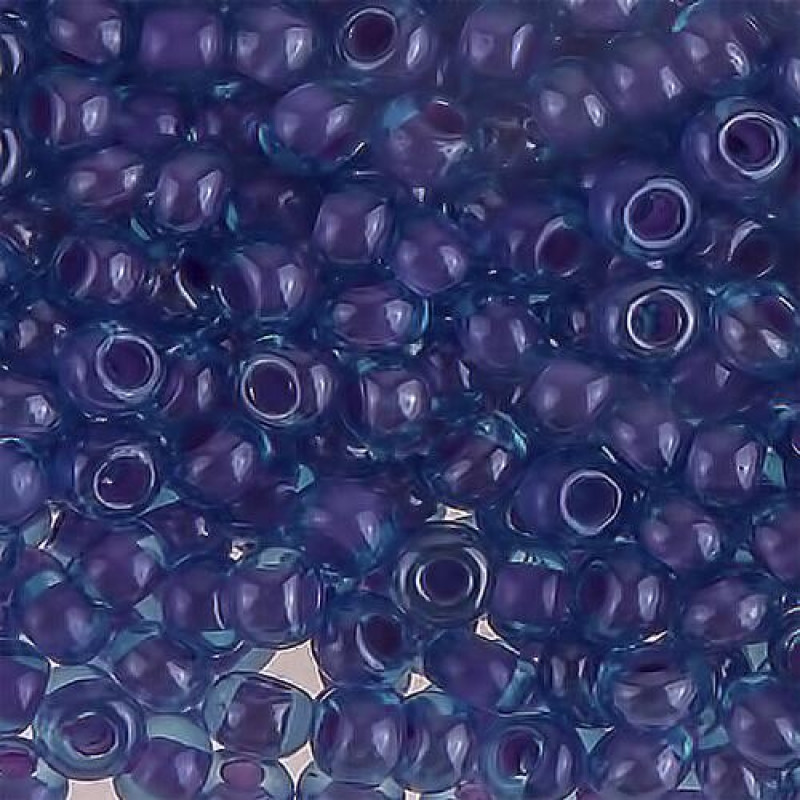 878-10/0-61328 Бісер Чехія (хамелеон, фіолетовий), упаковка 50 грамів