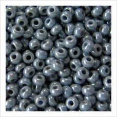 1009-10/0-33021 Бісер Чехія (перламутровий люкс, сіро-блакитна димка), упаковка 50 грамів