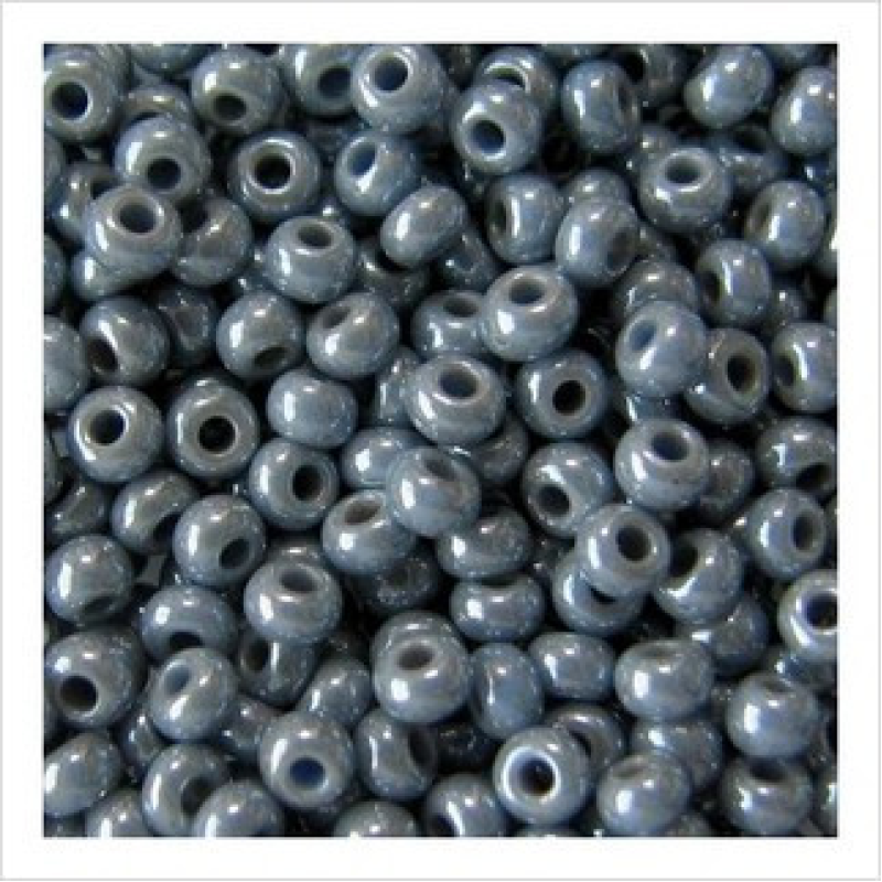 1009-10/0-33021 Бісер Чехія (перламутровий люкс, сіро-блакитна димка), упаковка 50 грамів