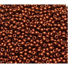 836-10/0-01750 Бісер Чехія (металізований, темна мідь), упаковка 50 грамів