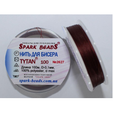 Нитка для бісеру TYTAN 100 № 2627 Коричнево-бордовий (100 метрів) Нитка для бісеру TYTAN 100 № 2627 Коричнево-бордовий (100 метрів)