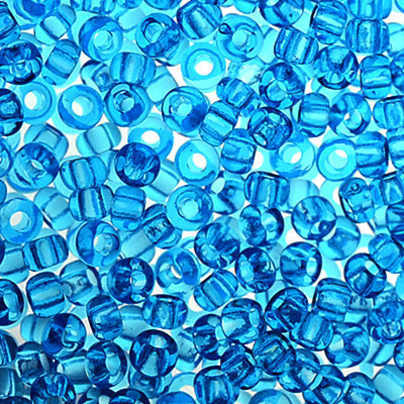 125-10/0-60150 Бісер Чехія (прозорий, морська хвиля), упаковка 50 грамів