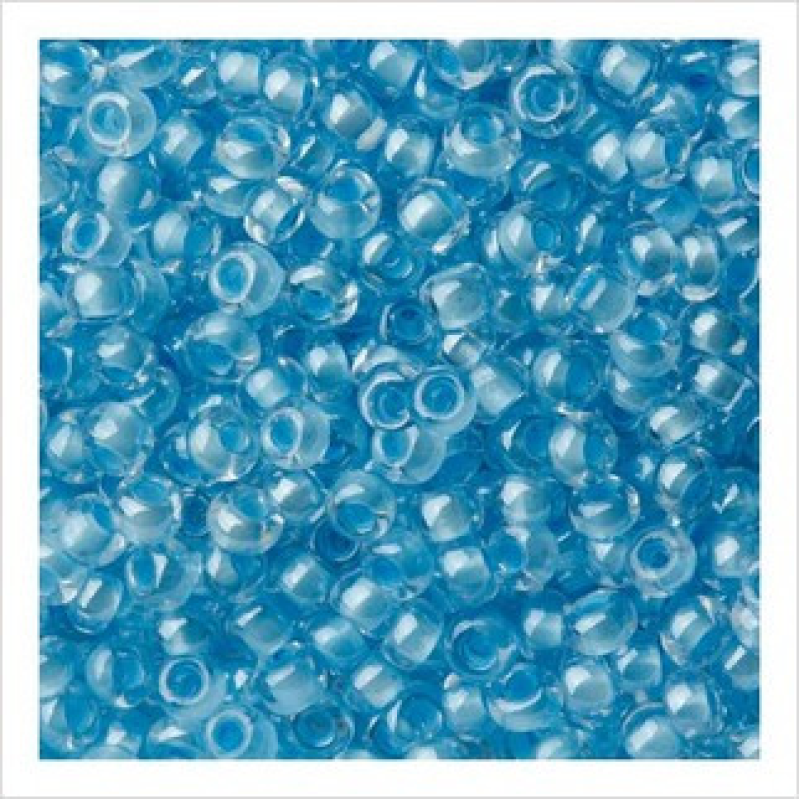 688-10/0-38632 Бісер Чехія (профарбований, блакитний), упаковка 50 грамів
