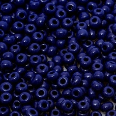 200-10/0-33080 Бісер Чехія (натуральний, темно-синій), упаковка 50 грамів
