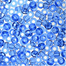 127-10/0-30030 Бісер Чехія (прозорий, фіалковий), упаковка 50 грамів