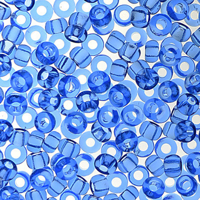 127-10/0-30030 Бісер Чехія (прозорий, фіалковий), упаковка 50 грамів