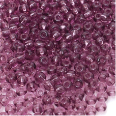 130-10/0-20010 Бісер Чехія (прозорий, аметистовий світлий), упаковка 50 грамів