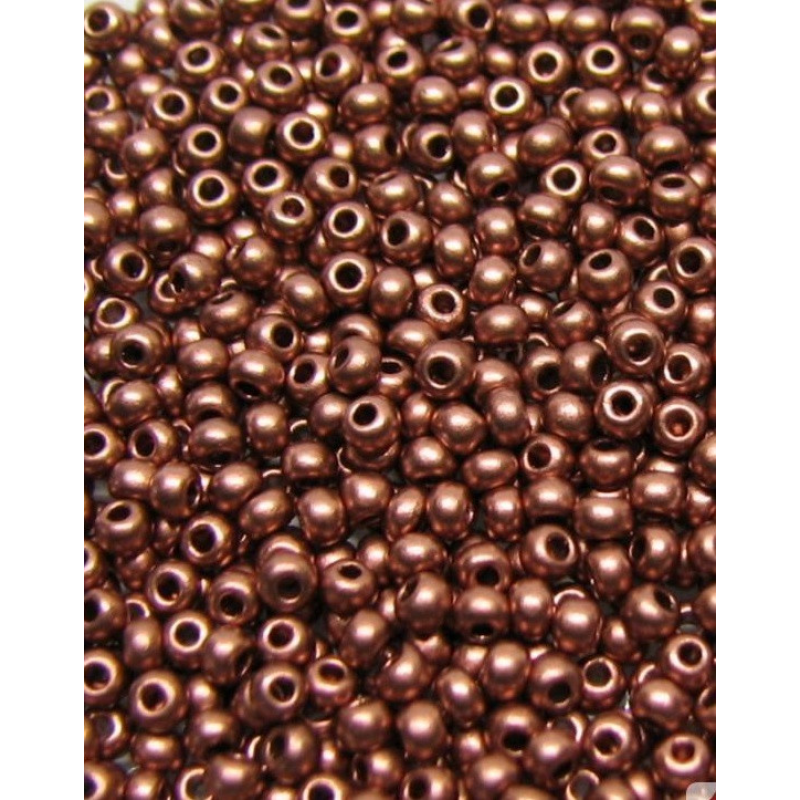 01780-10/0 Бісер Чехія (металізований, мідний), упаковка 50 грамів