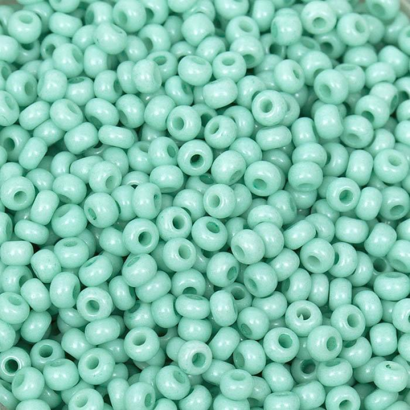 03164-10/0 Бісер Чехія (натуральний, бірюзово-блакитний), упаковка 50 грамів