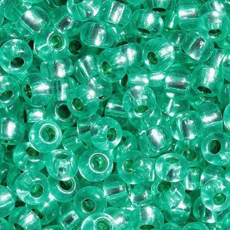 08258-10/0 Бісер Чехія (блискучий, бірюзовий прозорий), упаковка 50 грамів