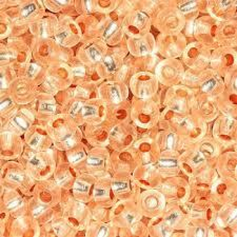360-10/0-08288 Бісер Чехія (блискучий, персиковий прозорий), упаковка 50 грамів
