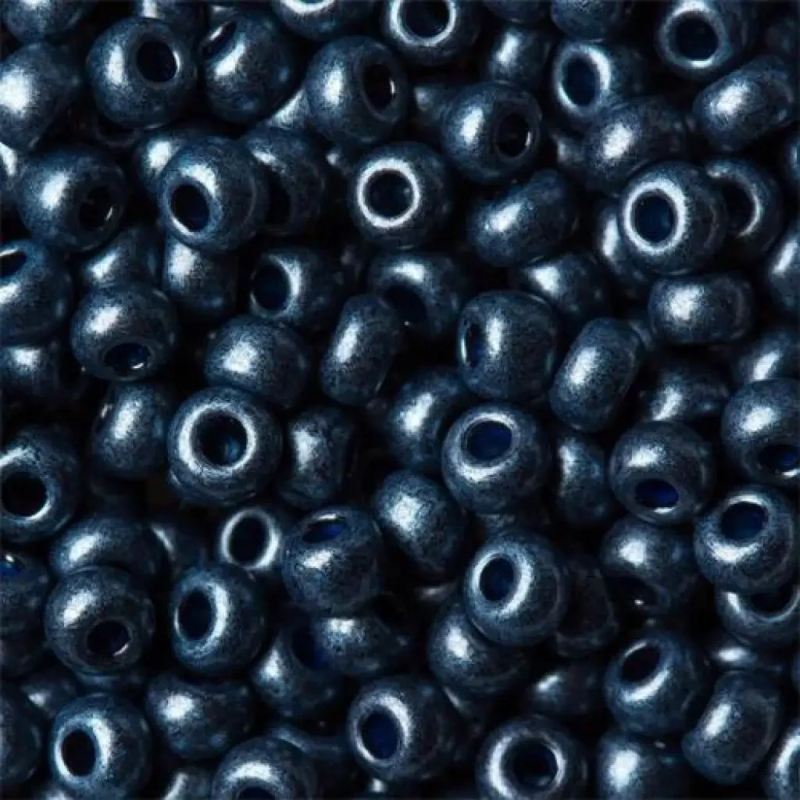 28936-10/0 Бісер Чехія (перламутровий, темно сіро-синій), упаковка 50 грамів