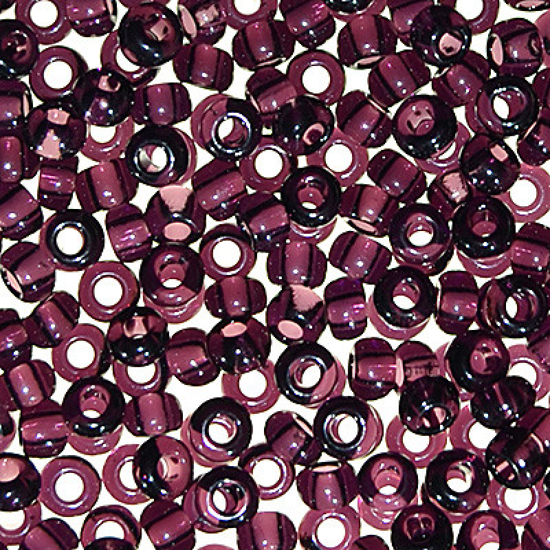 132-10/0-20080 Бісер Чехія (прозорий, аметистовий темний), упаковка 50 грамів