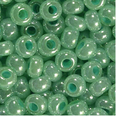 524-10/0-37356 Бісер Чехія (перлиновий, зелений блідий), упаковка 50 грамів