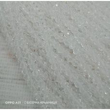 Ронделі, розмір 4*3 мм. Прозорі