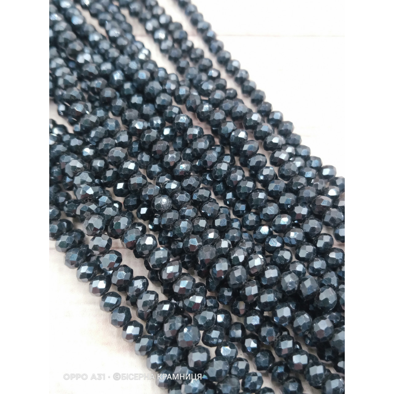 Ронделі, розмір 4*3 мм. Гематитові