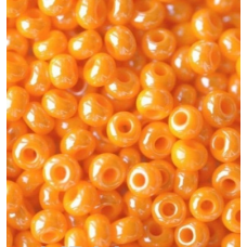 293-10/0-98110 Бісер Чехія (перламутровий, оранжевий), упаковка 50 грамів