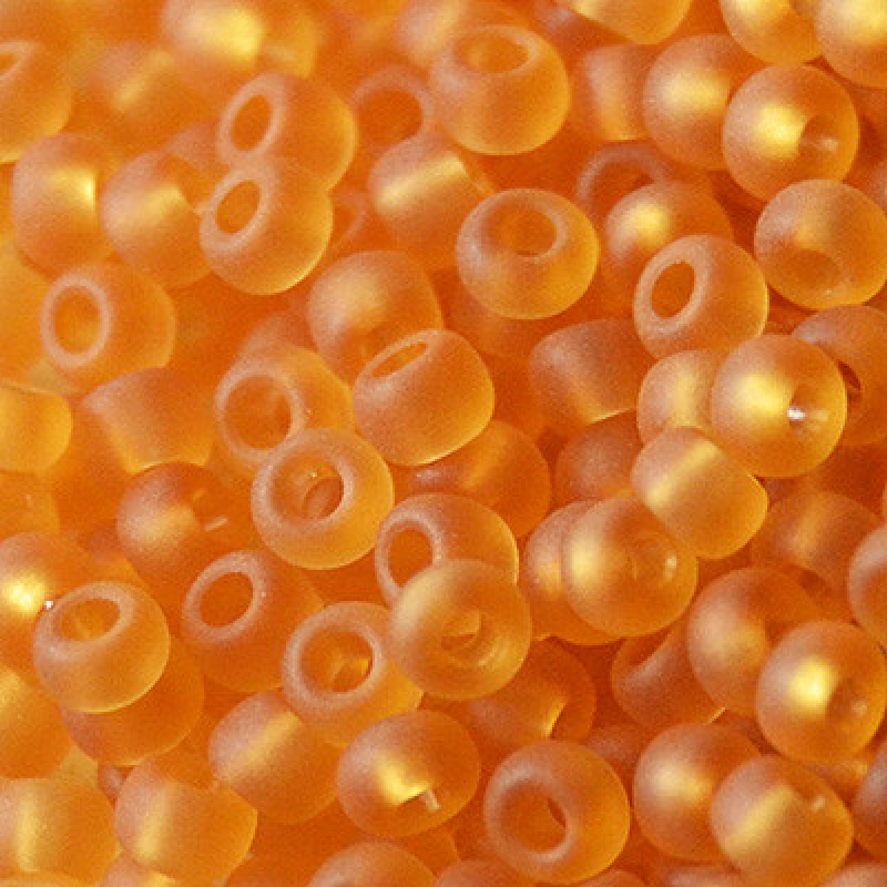 143-10/0-10050 Бісер Чехія (прозорий матовий, бежевий), упаковка 50 грамів