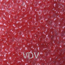 733-10/0-08398 Бісер Чехія (напівпрозорий, малиновий), упаковка 50 грамів