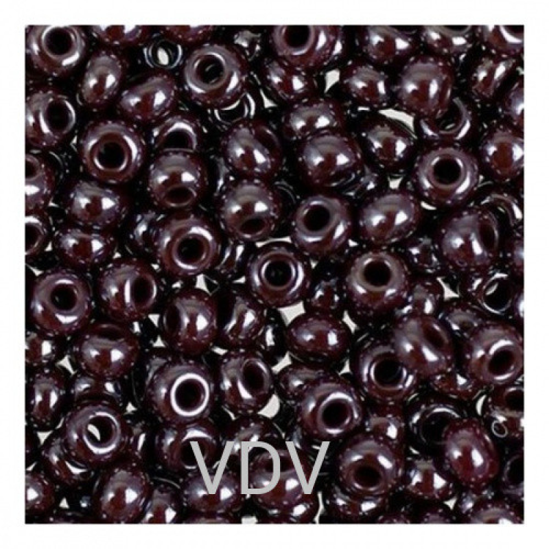 268-10/0-18780 Бісер Чехія (перлиновий, шоколадний), упаковка 50 грамів